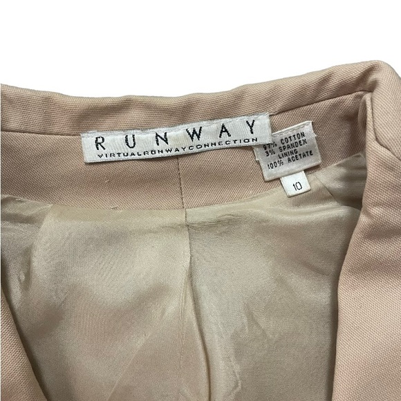 Tan jacket with bow detail - Picture 3 of 4